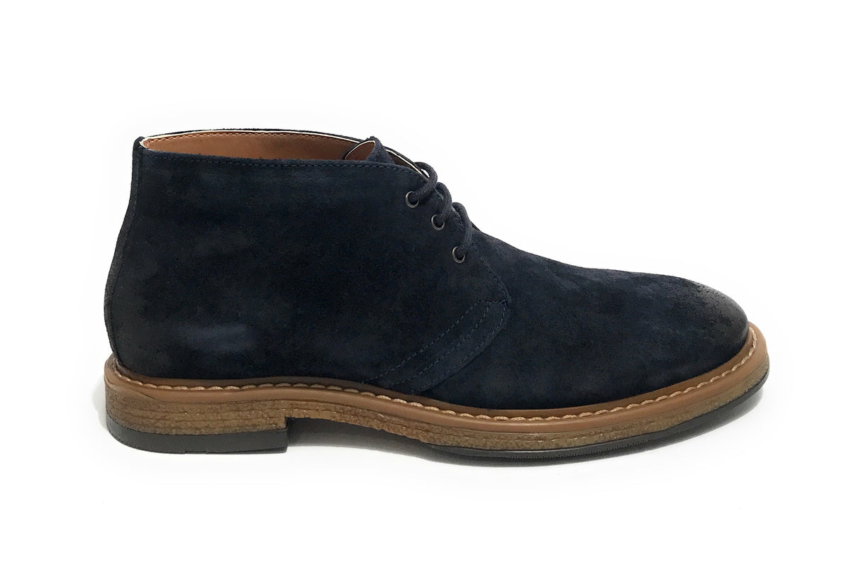 Polacchino uomo Elite in pelle scamosciata blu navy U23EL11 1010