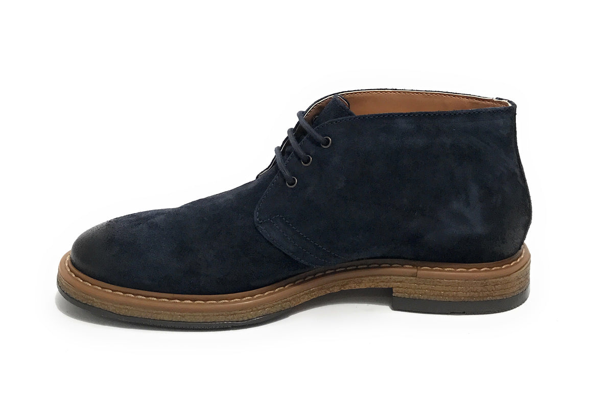 Polacchino uomo Elite in pelle scamosciata blu navy U23EL11 1010