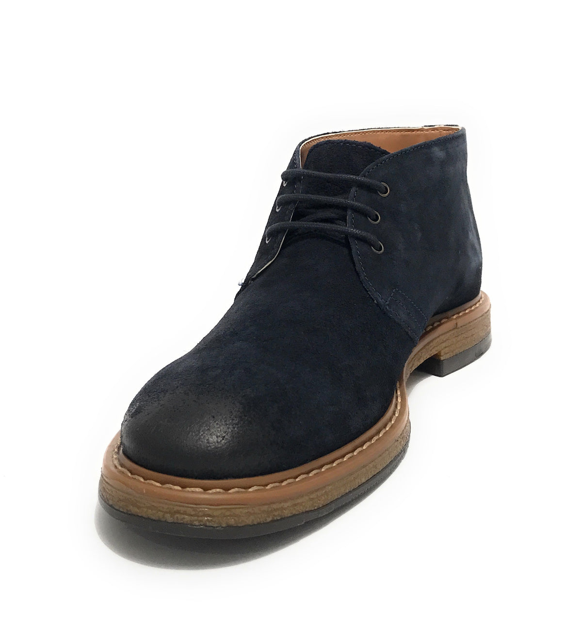 Polacchino uomo Elite in pelle scamosciata blu navy U23EL11 1010