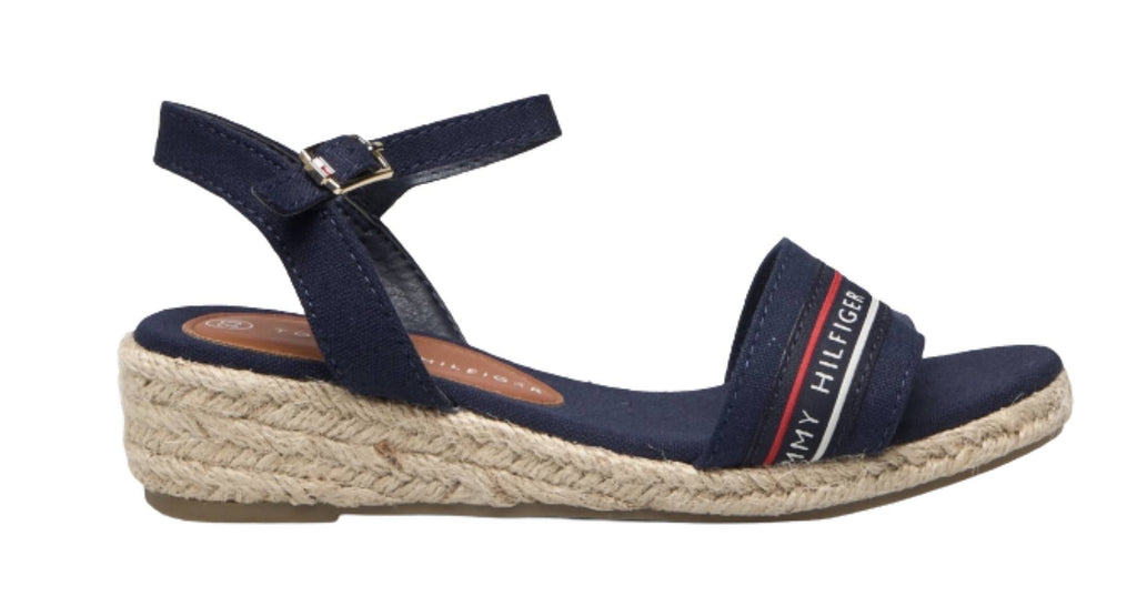 Scarpe Tommy Hilfiger sandalo fondo corda blu ZS23TH03 T3A7-32777
