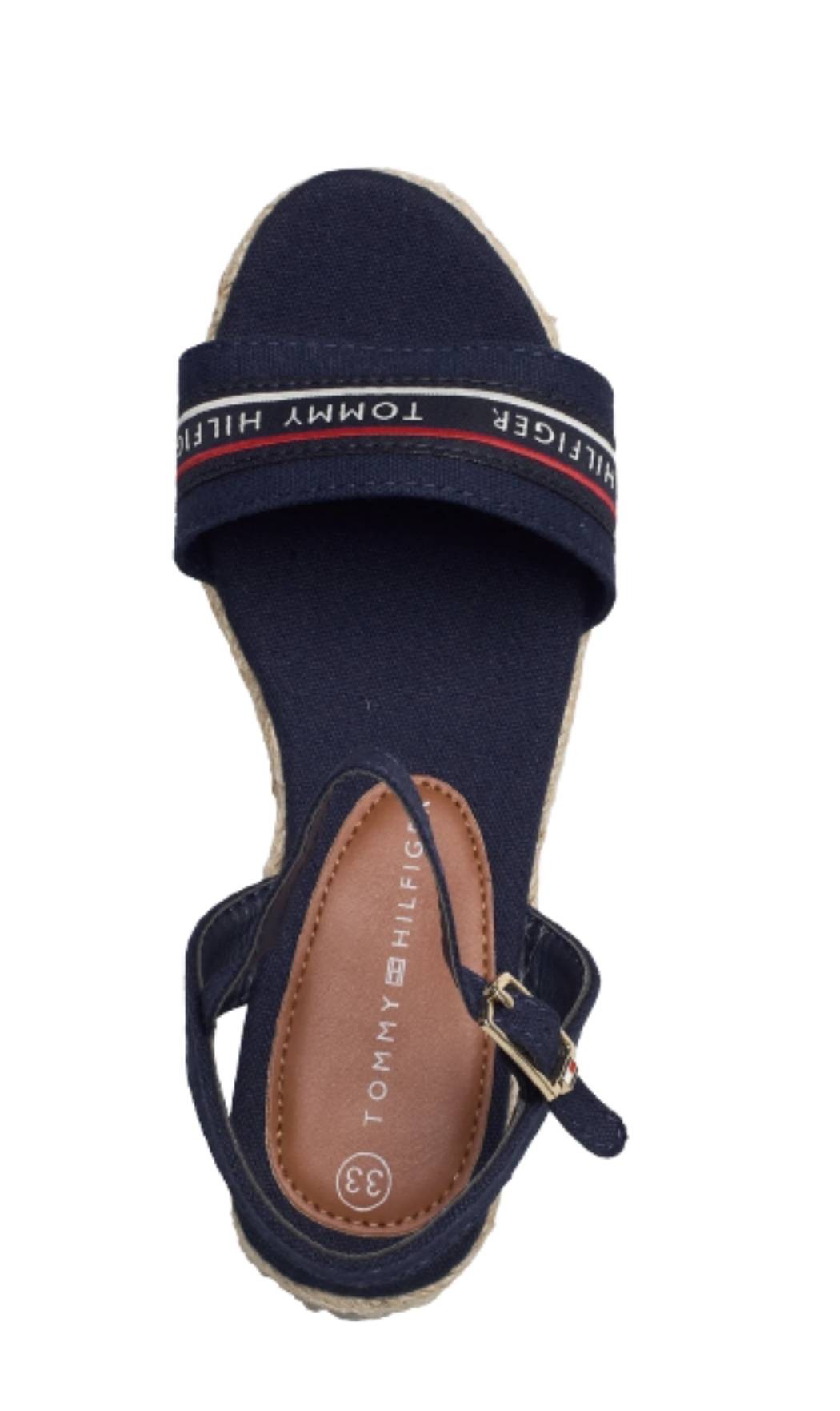 Scarpe Tommy Hilfiger sandalo fondo corda blu ZS23TH03 T3A7-32777
