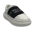 Scarpe US Polo sneaker Helis 016 white/ black  ZS23UP04