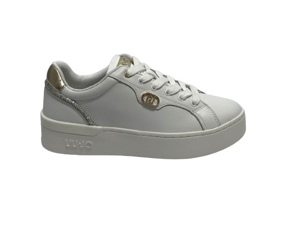 Scarpe donna Liu-Jo sneaker Silvia 95 in pelle white D25LJ01 BF4021 P0102