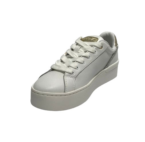 Scarpe donna Liu-Jo sneaker Silvia 95 in pelle white D25LJ01 BF4021 P0102