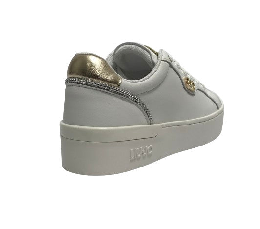 Scarpe donna Liu-Jo sneaker Silvia 95 in pelle white D25LJ01 BF4021 P0102