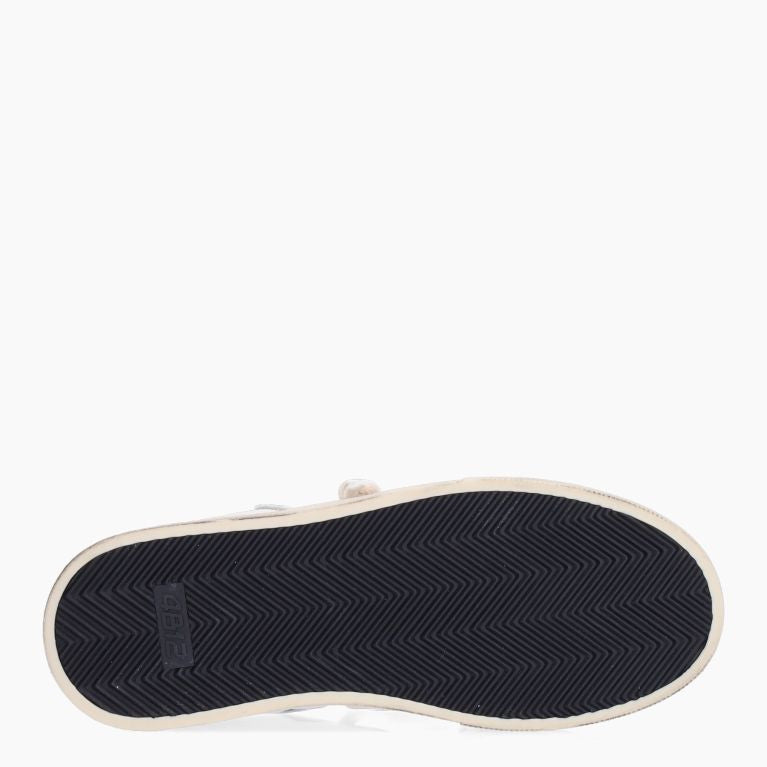Scarpe donna 4B12 sneaker in pelle bianco/ gold / leo DS25QB10 HYPER-D834