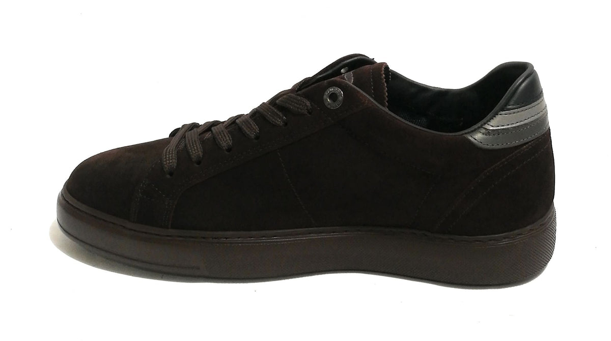 Sneaker uomo Harmont & Blaine pelle scamosciata color sanguine U19HB01