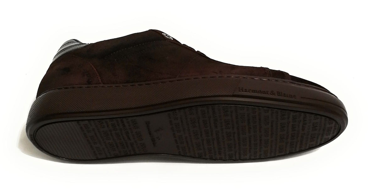 Sneaker uomo Harmont & Blaine pelle scamosciata color sanguine U19HB01