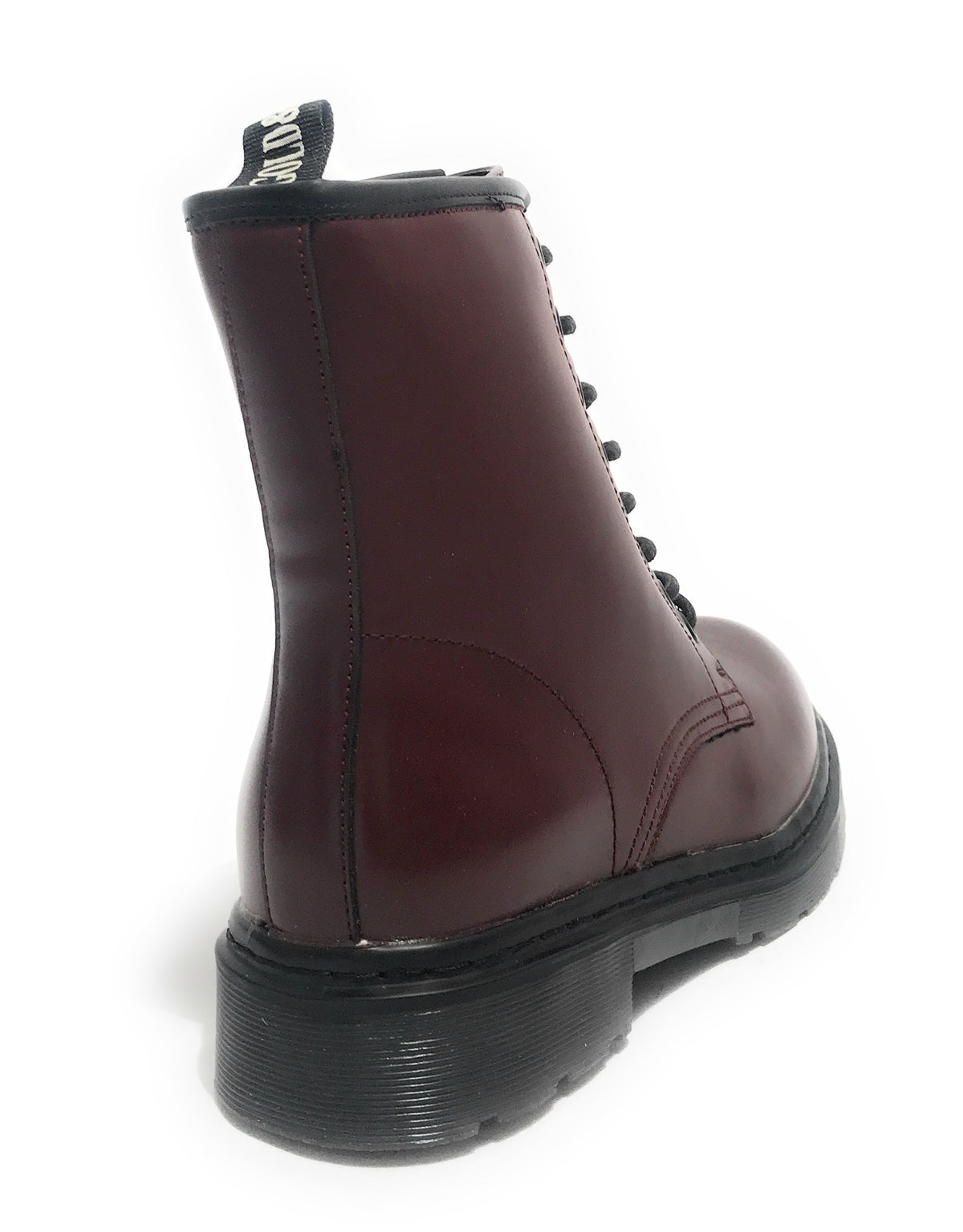 Scarpe donna Gold&gold anfibio in ecopelle rosso bordeaux D22GG30 GS80