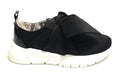 SNEAKER FONDO RUNNING LOVE MOSCHINO IN RASO COLORE NERO CON FIOCCO DONNA DS19MO12