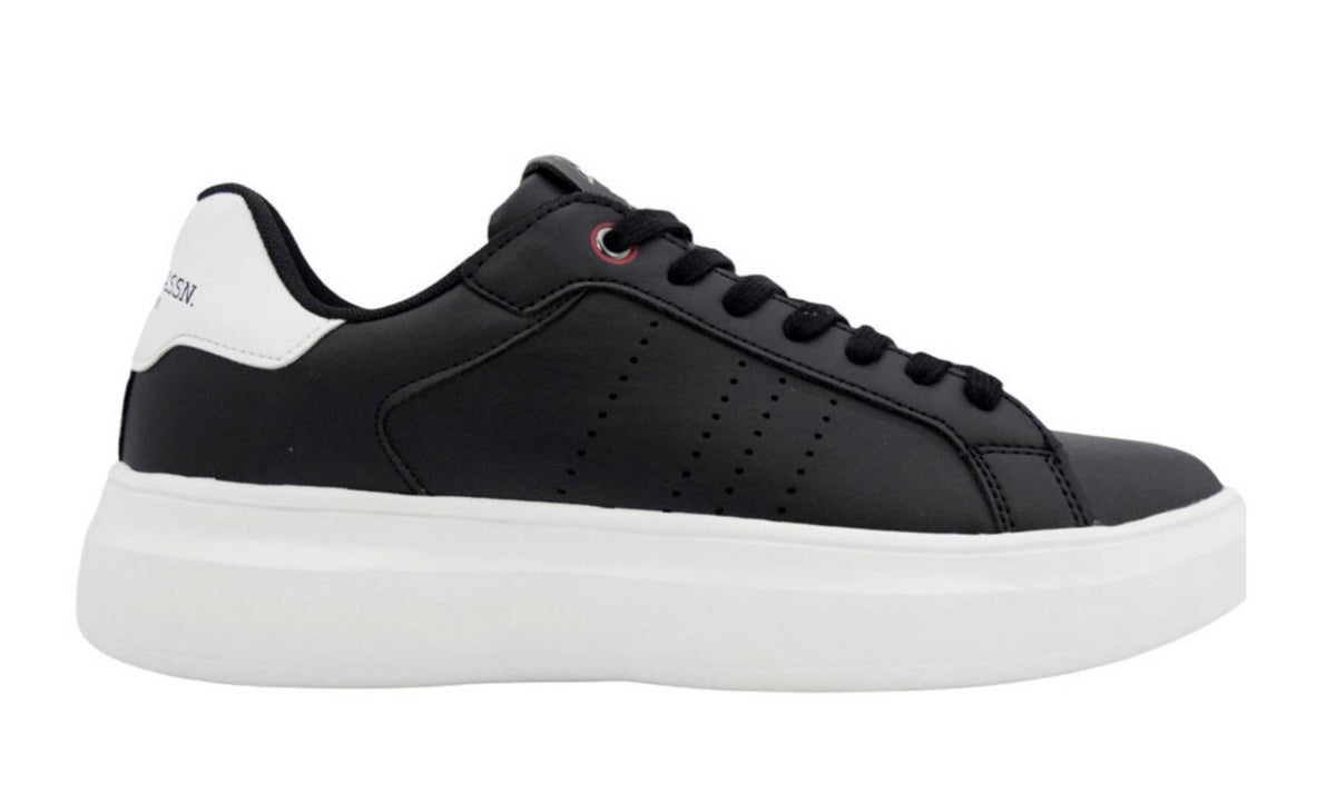 Scarpe U.S. Polo sneaker Jewel 007 in ecopelle black uomo U23UP17