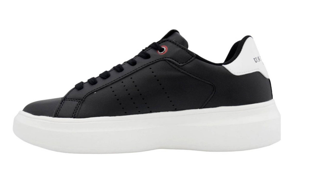 Scarpe U.S. Polo sneaker Jewel 007 in ecopelle black uomo U23UP17