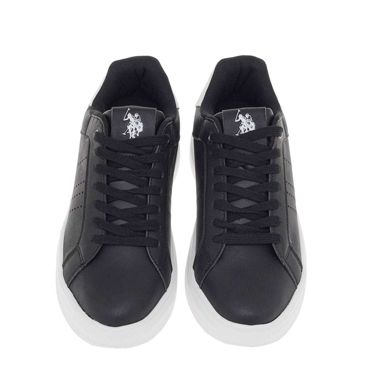 Scarpe U.S. Polo sneaker Jewel 007 in ecopelle black uomo U23UP17