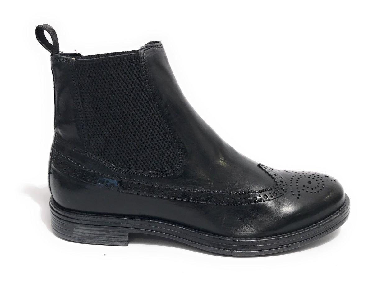 Stivaletto beatles uomo Elite in pelle nero U23EL06 1401