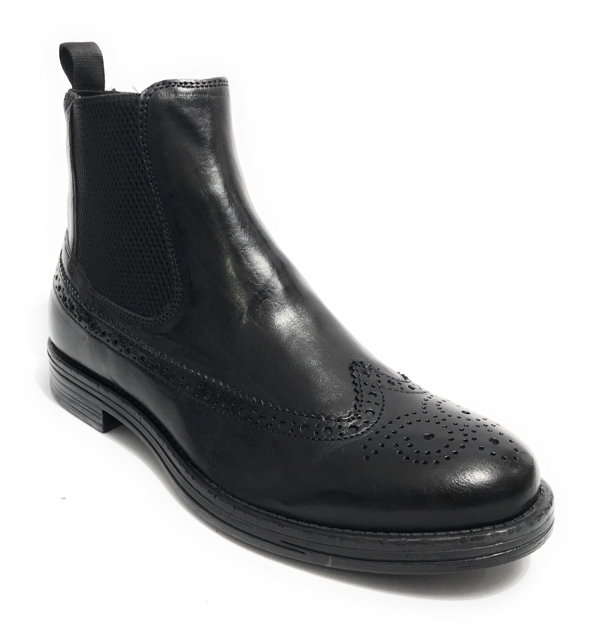 Stivaletto beatles uomo Elite in pelle nero U23EL06 1401