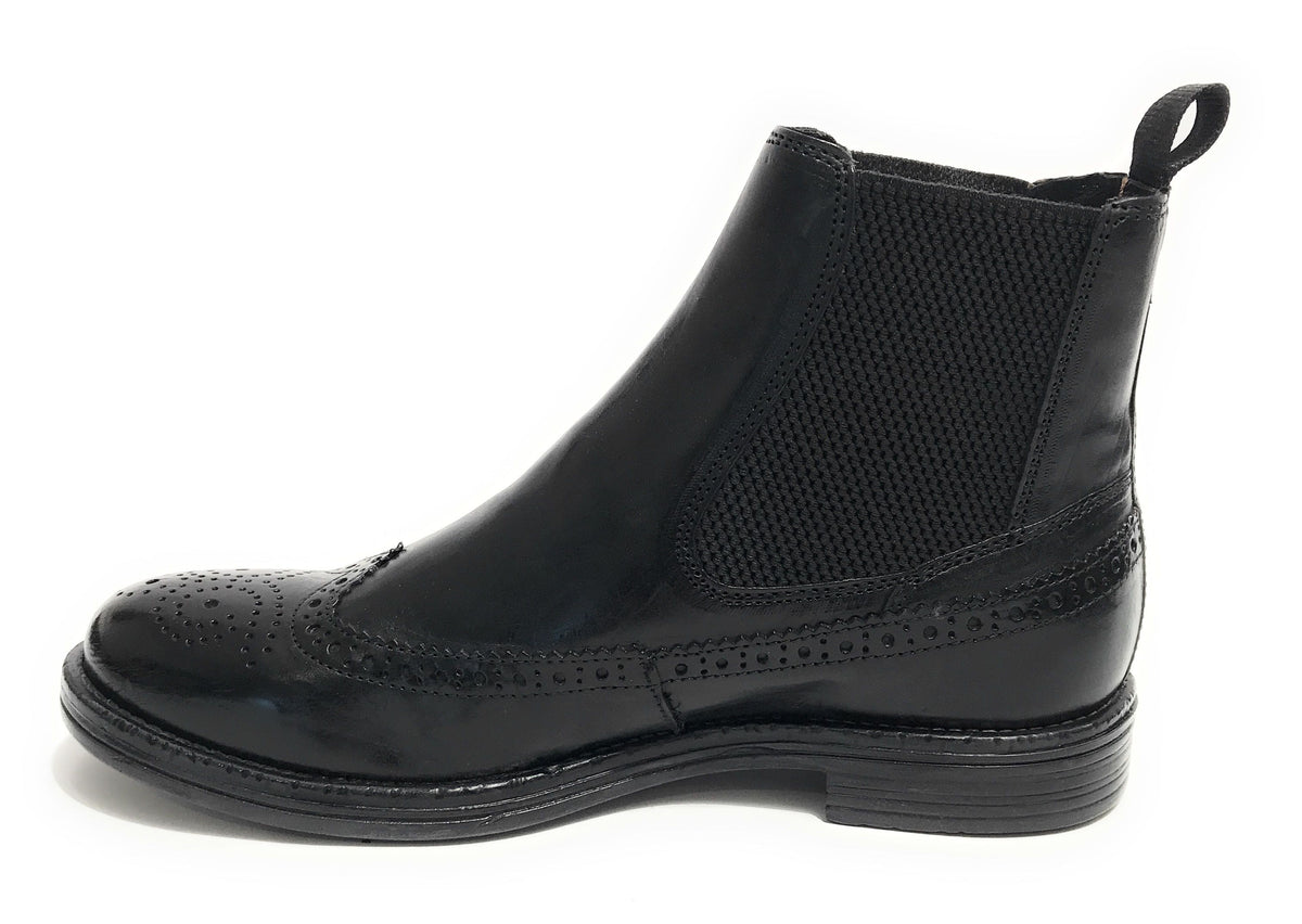 Stivaletto beatles uomo Elite in pelle nero U23EL06 1401