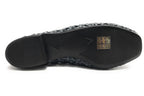 Scarpe Emanuélle Vee mocassino Valery in pelle intrecciata mat black donna DS24EV15 441M-219-13-LWM/BLA