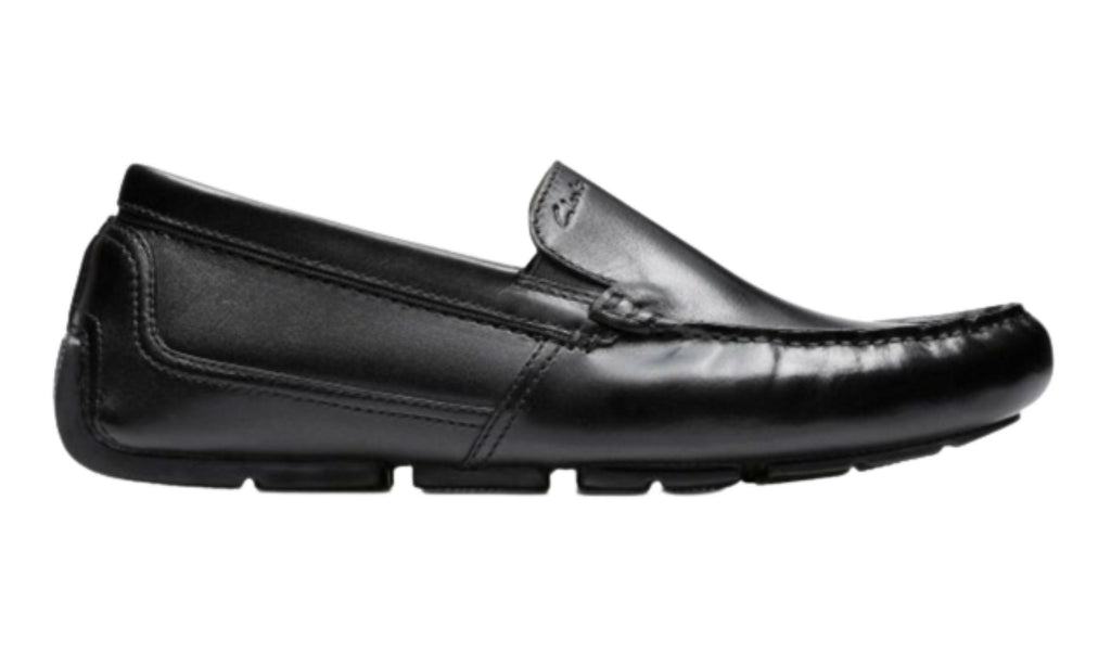 Scarpe Clarks mocassino tubolare Markman Plain black leather uomo US22CL05 26158707