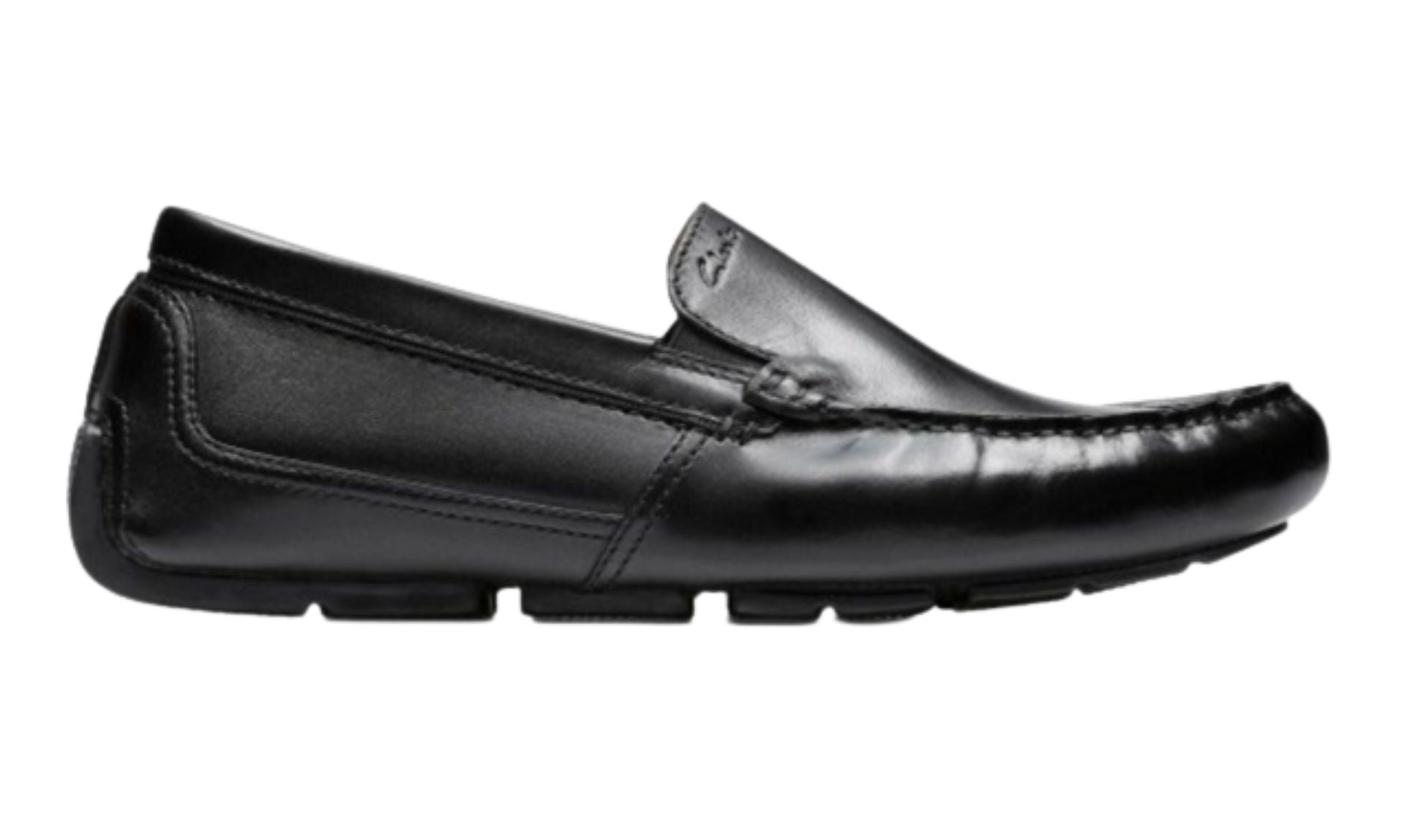 Scarpe Clarks mocassino tubolare Markman Plain black leather uomo US22CL05 26158707