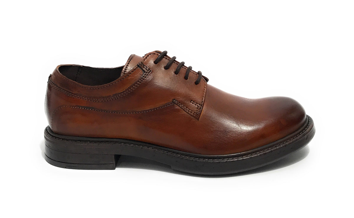 Scarpe uomo Elite francesina in pelle marrone U23EL08 1404