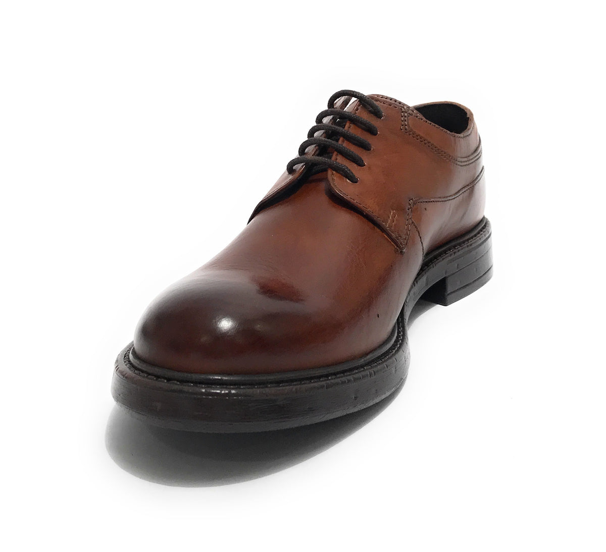 Scarpe uomo Elite francesina in pelle marrone U23EL08 1404