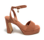 Scarpe donna Gold&gold sandalo con tacco ecopelle rosa DS23GG36 GY312