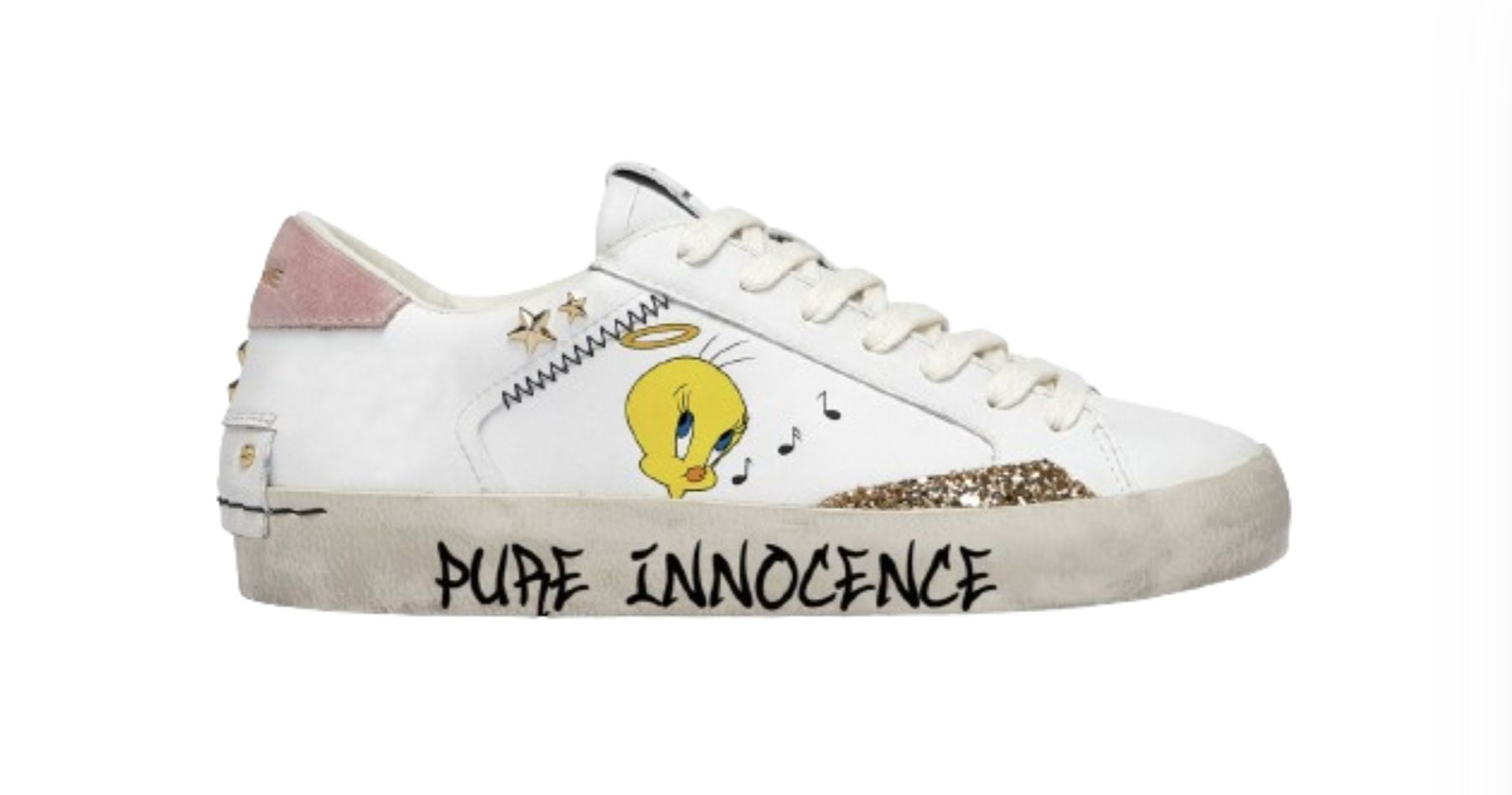 Sneaker donna Crime London Distressed in pelle white DS24CR05 88003AA6.10
