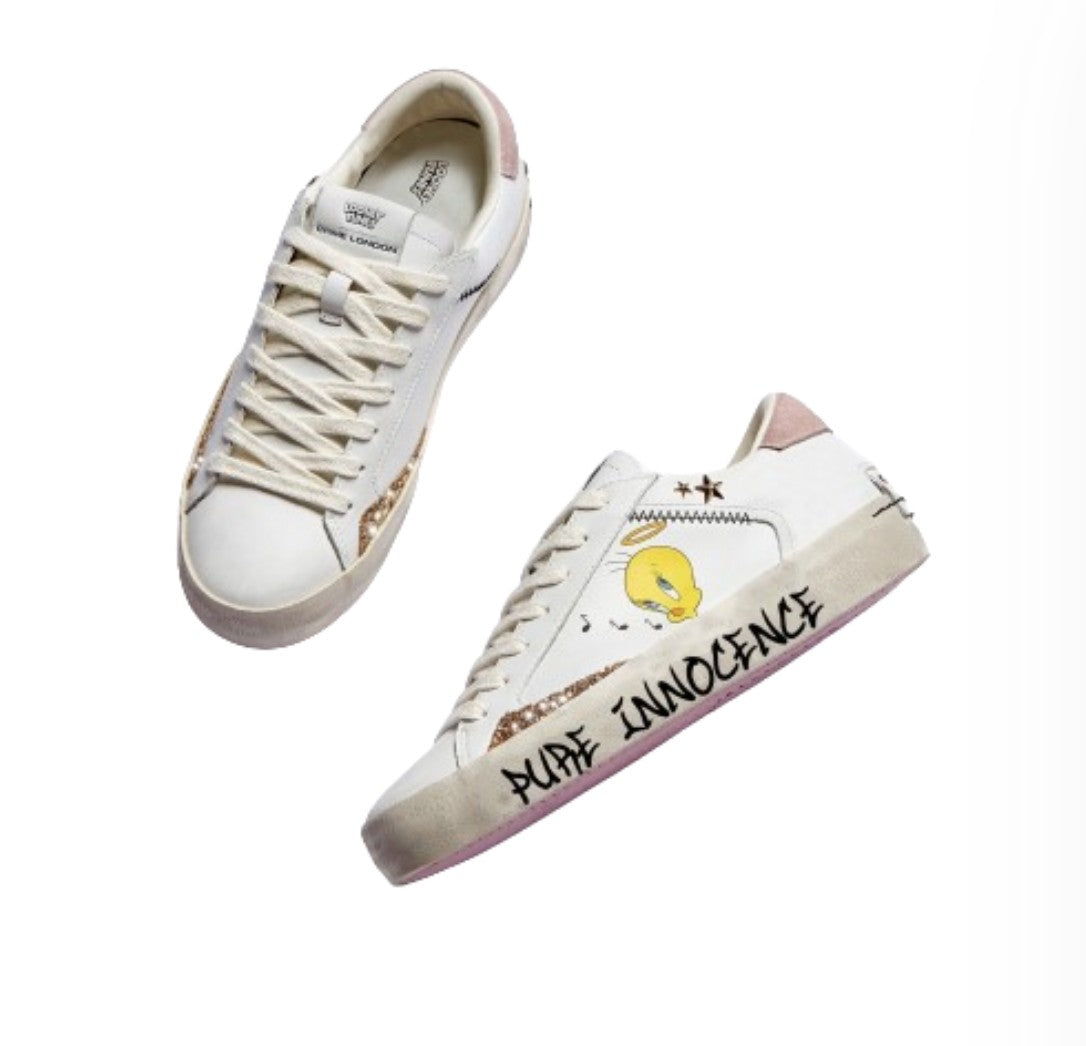 Sneaker donna Crime London Distressed in pelle white DS24CR05 88003AA6.10