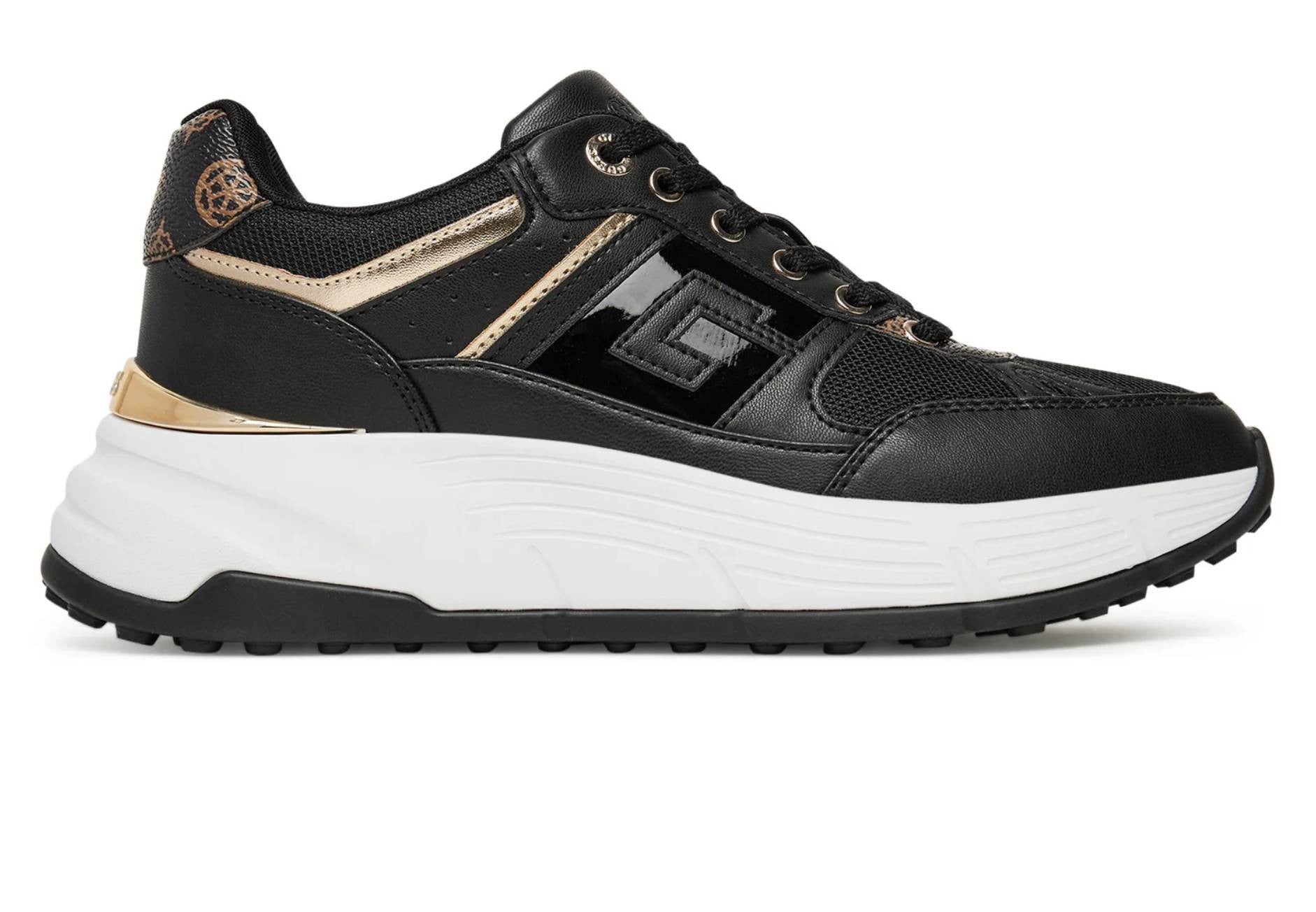 Sneaker donna Guess Fonzi runner black D26GU03 FLTFONFAB12
