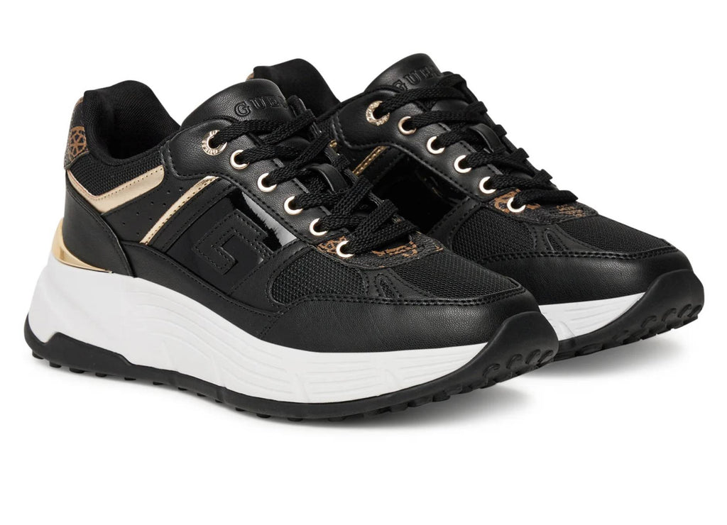 Sneaker donna Guess Fonzi runner black D26GU03 FLTFONFAB12