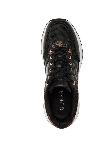 Sneaker donna Guess Fonzi runner black D26GU03 FLTFONFAB12