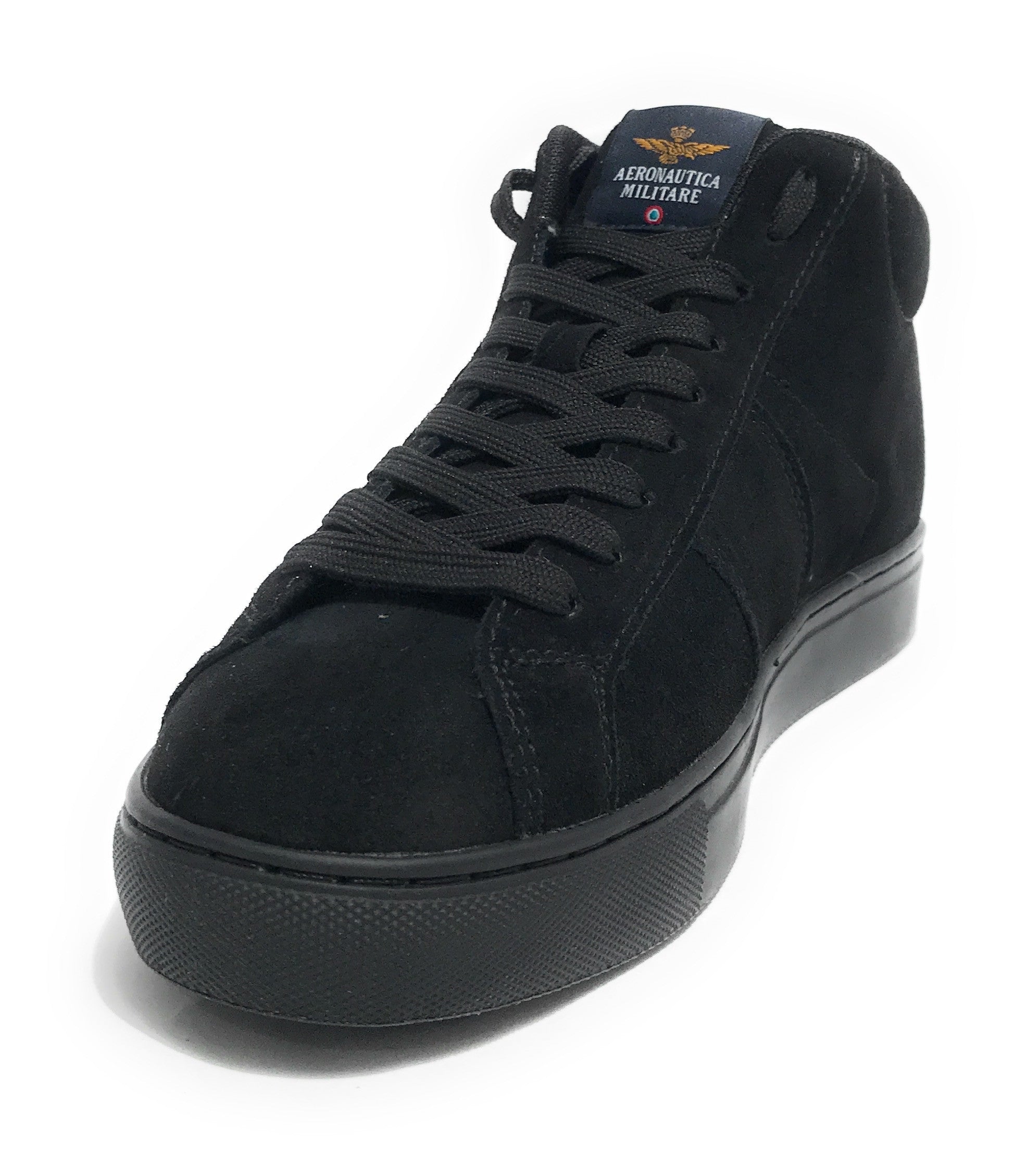 Sneaker Aeronautica Militare in pelle nero U25AR09 242SC291PL206