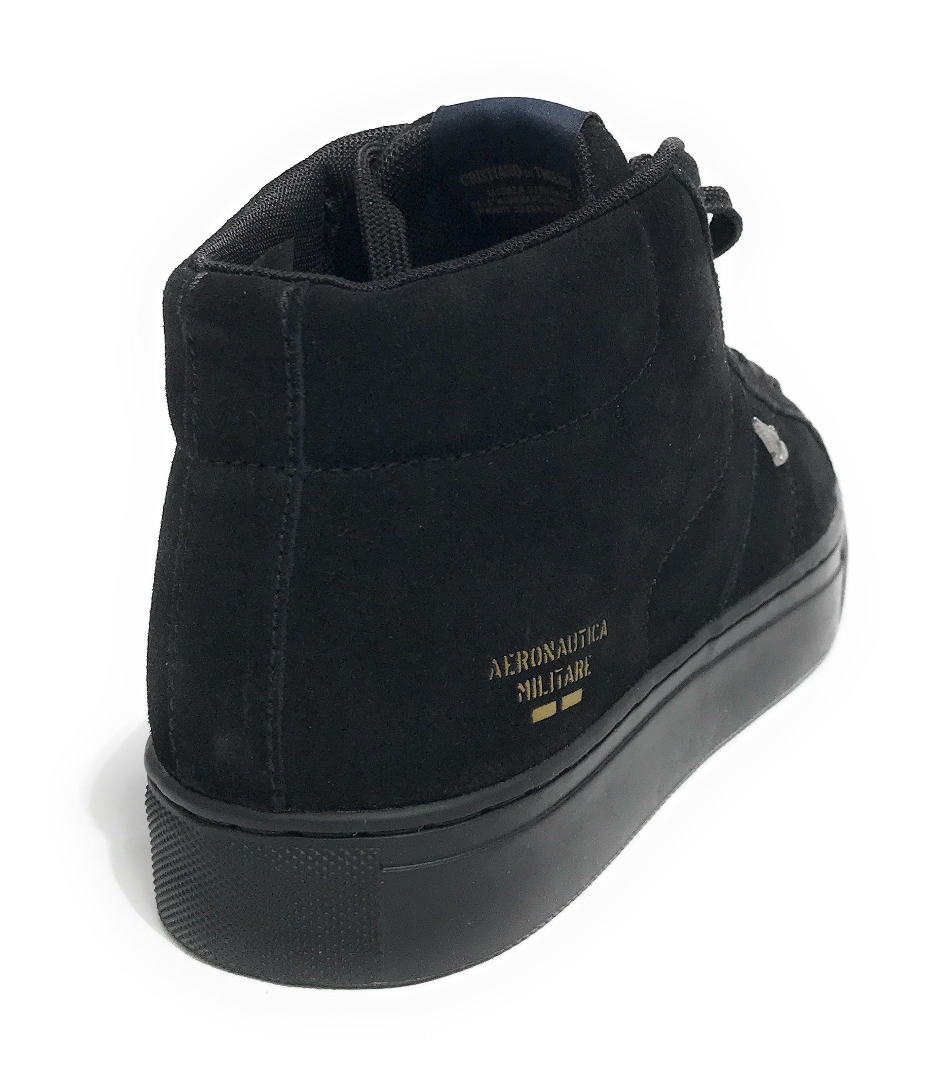Sneaker Aeronautica Militare in pelle nero U25AR09 242SC291PL206