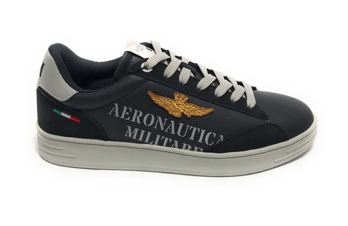 Sneaker Aeronautica Militare ecosuede blu U25AR06 242SC289CT3385