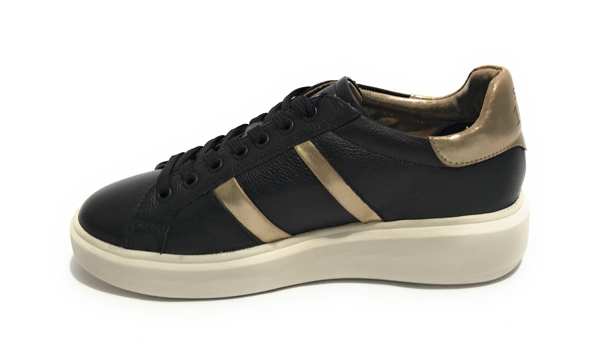 Scarpe donna US Polo sneaker Cardi 001 in pelle black D22UP05