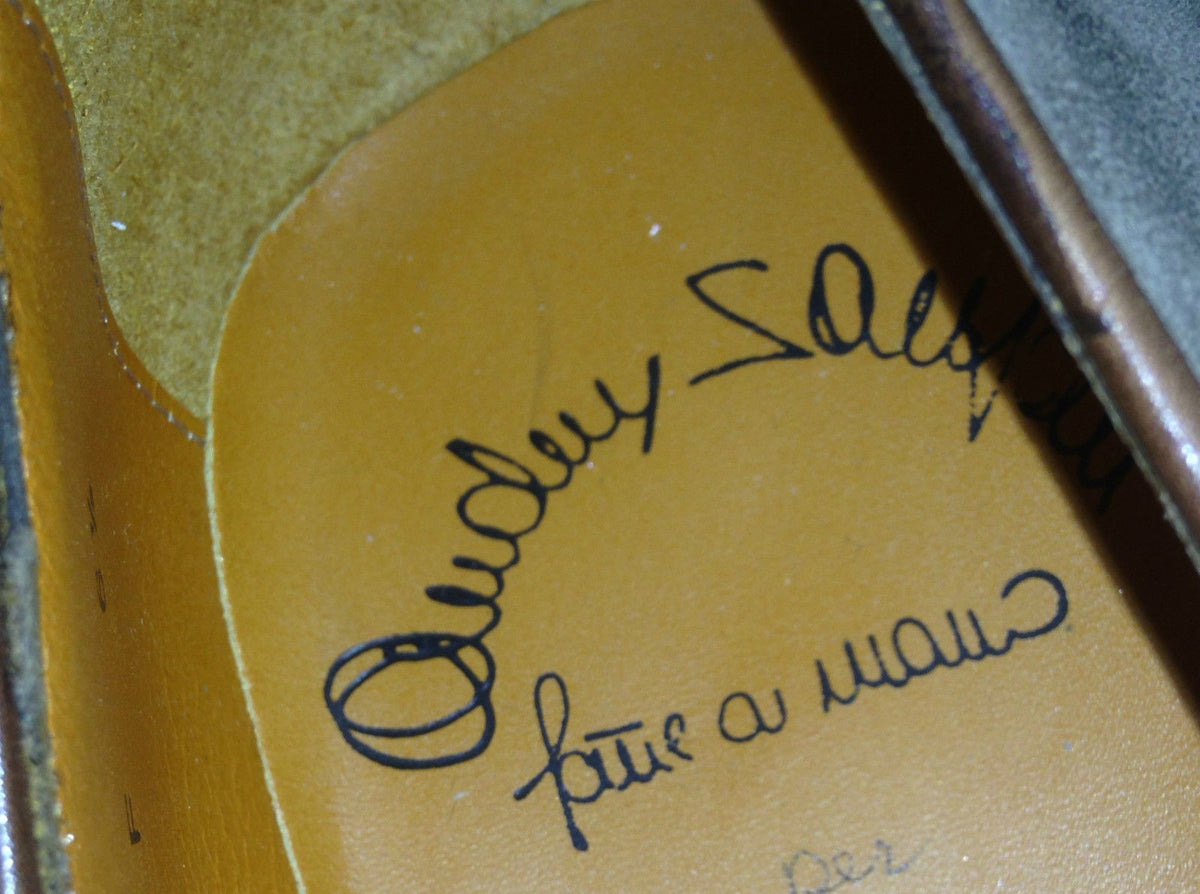 SCARPE UOMO SANTONI MOCASSINO SFILATO CON NAPPE TORTORA  FATTA MANO 60