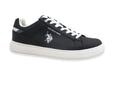 Scarpe U.S. Polo sneaker Rokko 001 in ecopelle nero uomo U23UP14