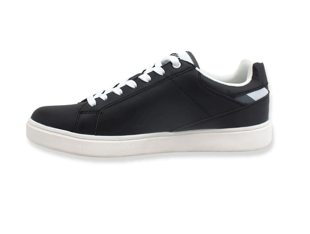 Scarpe U.S. Polo sneaker Rokko 001 in ecopelle nero uomo U23UP14