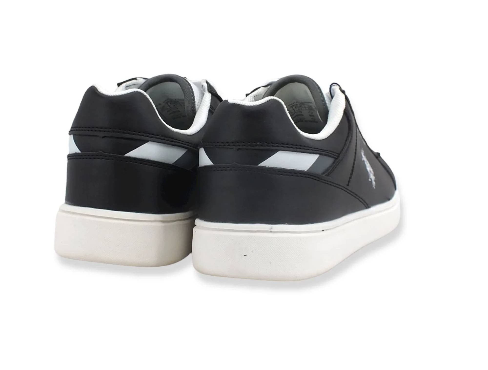 Scarpe U.S. Polo sneaker Rokko 001 in ecopelle nero uomo U23UP14