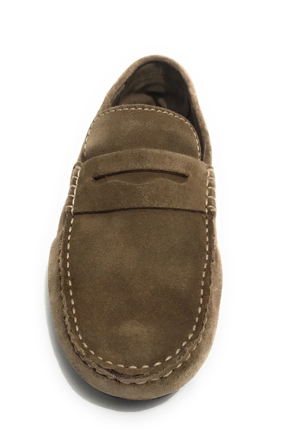 Mocassino tubolare uomo  in pelle scamosciata taupe US23EL02 2051