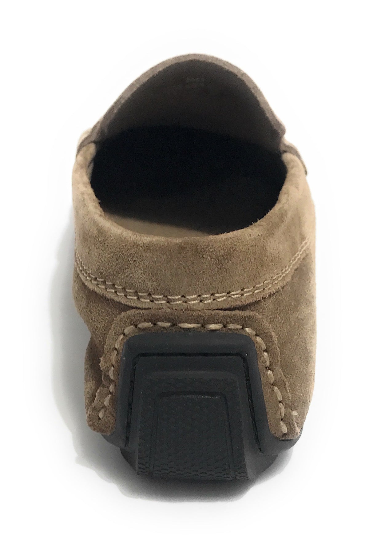 Mocassino tubolare uomo  in pelle scamosciata taupe US23EL02 2051