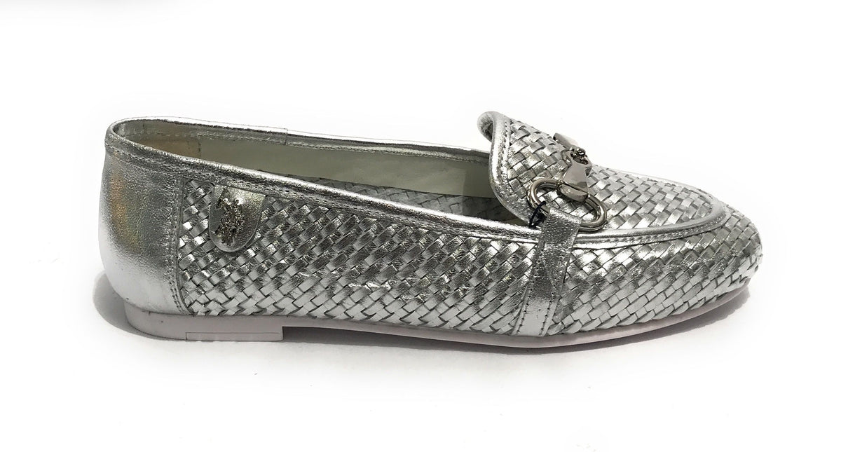 Scarpe US Polo mocassino Chery001 in pelle silver donna DS24UP10