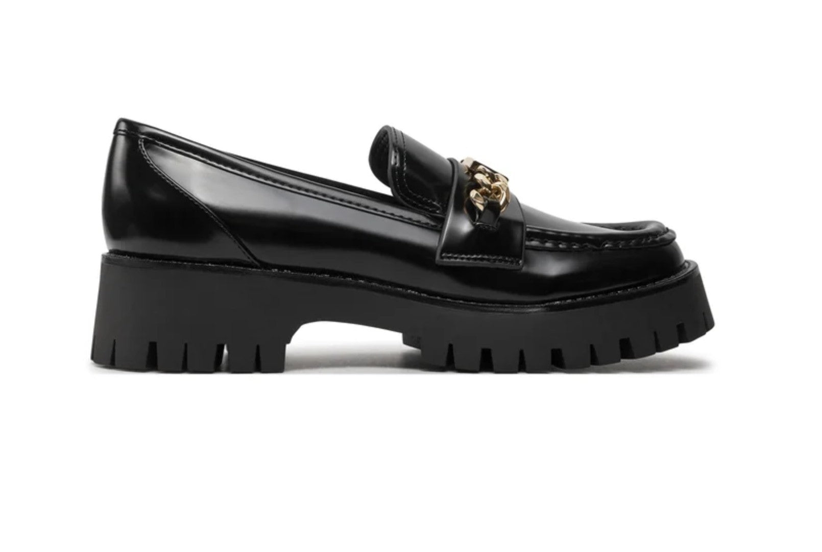 Scarpe donna mocassino Guess Almosty chunky loafers nero D25GU03 FLTALMELE14