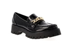 Scarpe donna mocassino Guess Almosty chunky loafers nero D25GU03 FLTALMELE14