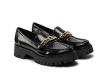 Scarpe donna mocassino Guess Almosty chunky loafers nero D25GU03 FLTALMELE14