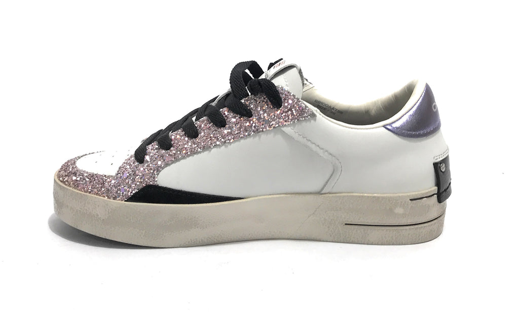 Sneaker donna Crime London Sk8 deluxe in pelle white/ glitter D25CR06 88100AA7.55