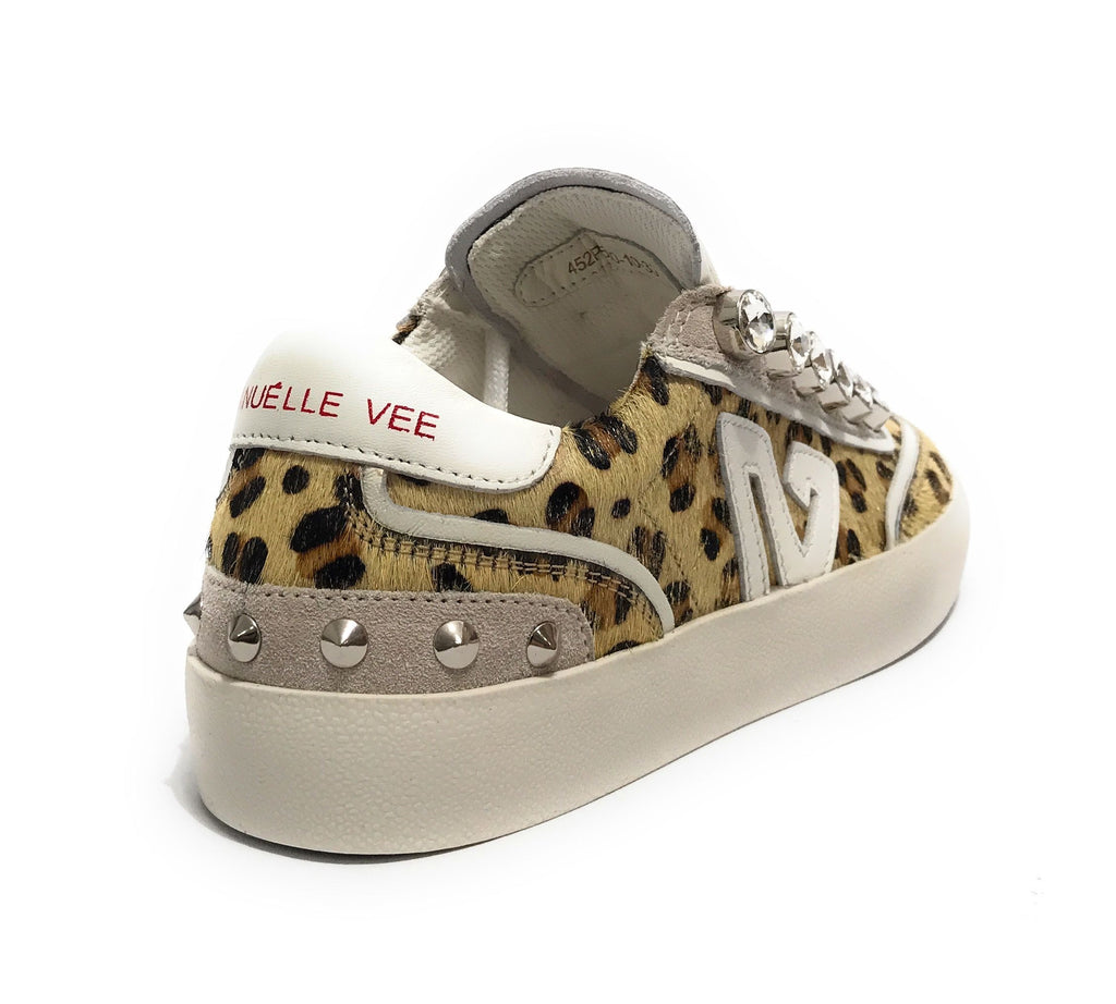 Scarpe donna sneaker Emanuélle Vee Olivia strass pony leather multi animalier D26EV14 452P-500-10-P149\MUA