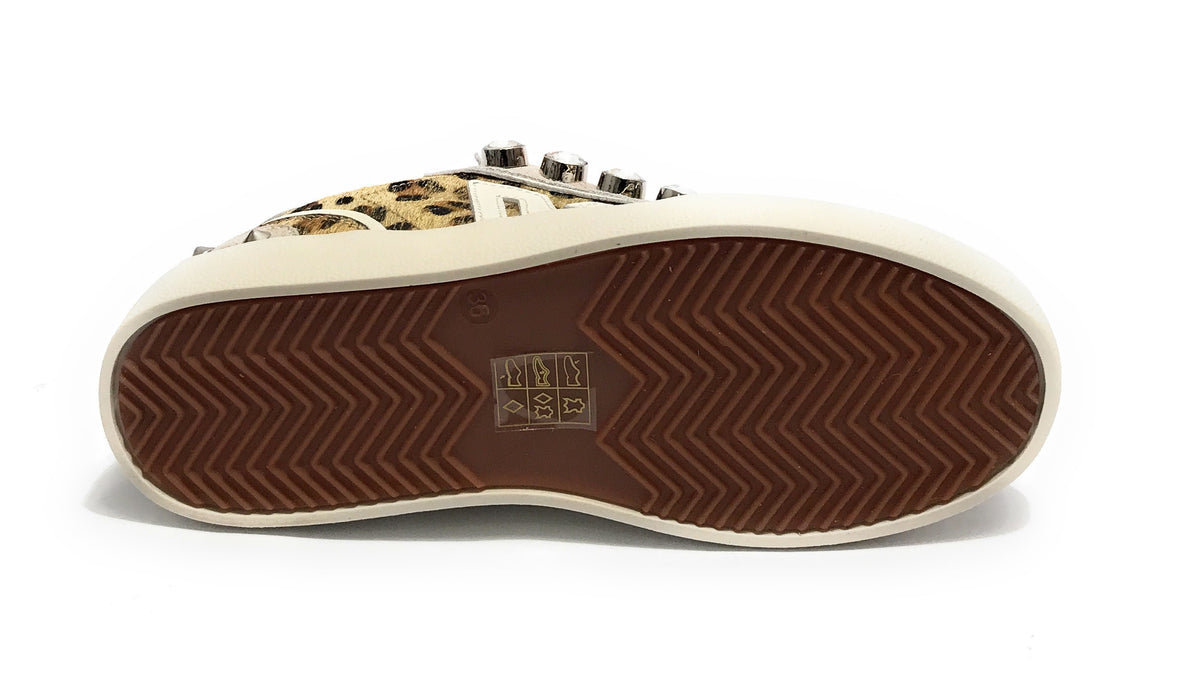 Scarpe donna sneaker Emanuélle Vee Olivia strass pony leather multi animalier D26EV14 452P-500-10-P149\MUA