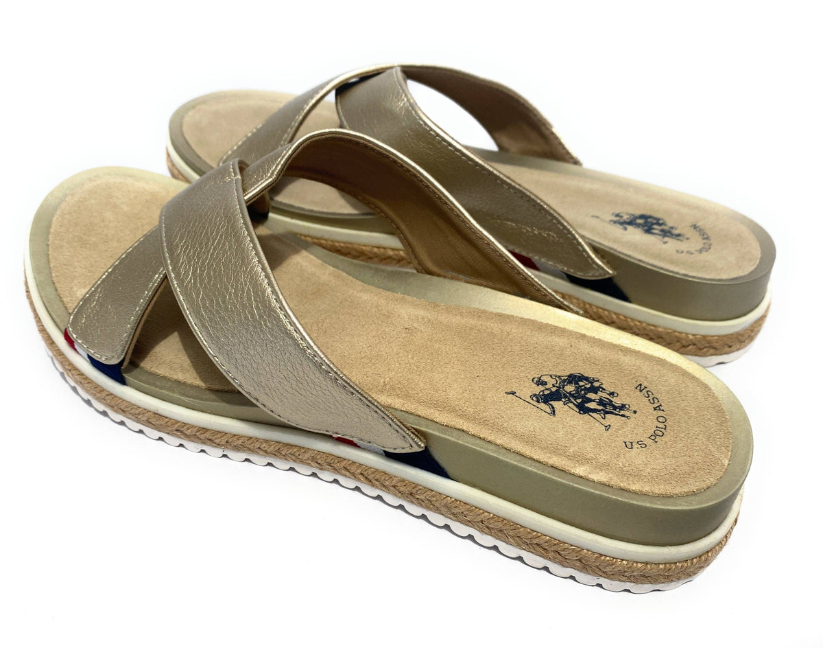 Scarpe donna US Polo sandalo/ ciabatta Erica gold DS21UP39 A4041SO/Y1