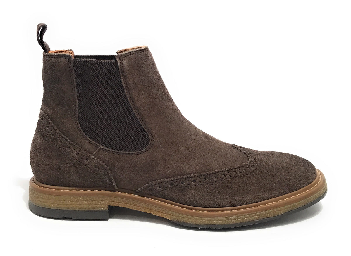 Stivaletto beatles uomo Elite in pelle scamosciata dark brown U24EL10 1008